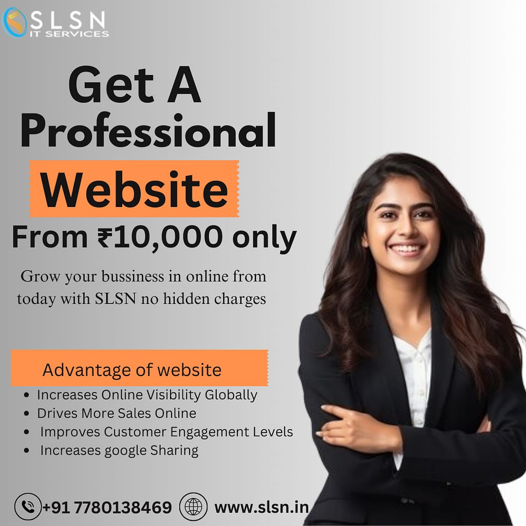 Get a professional website from 10000 rupess