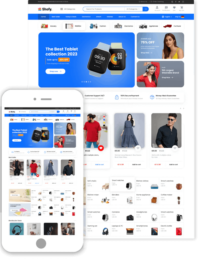 E-commerce Website Design Company in Hyderabad - SLSN IT Services